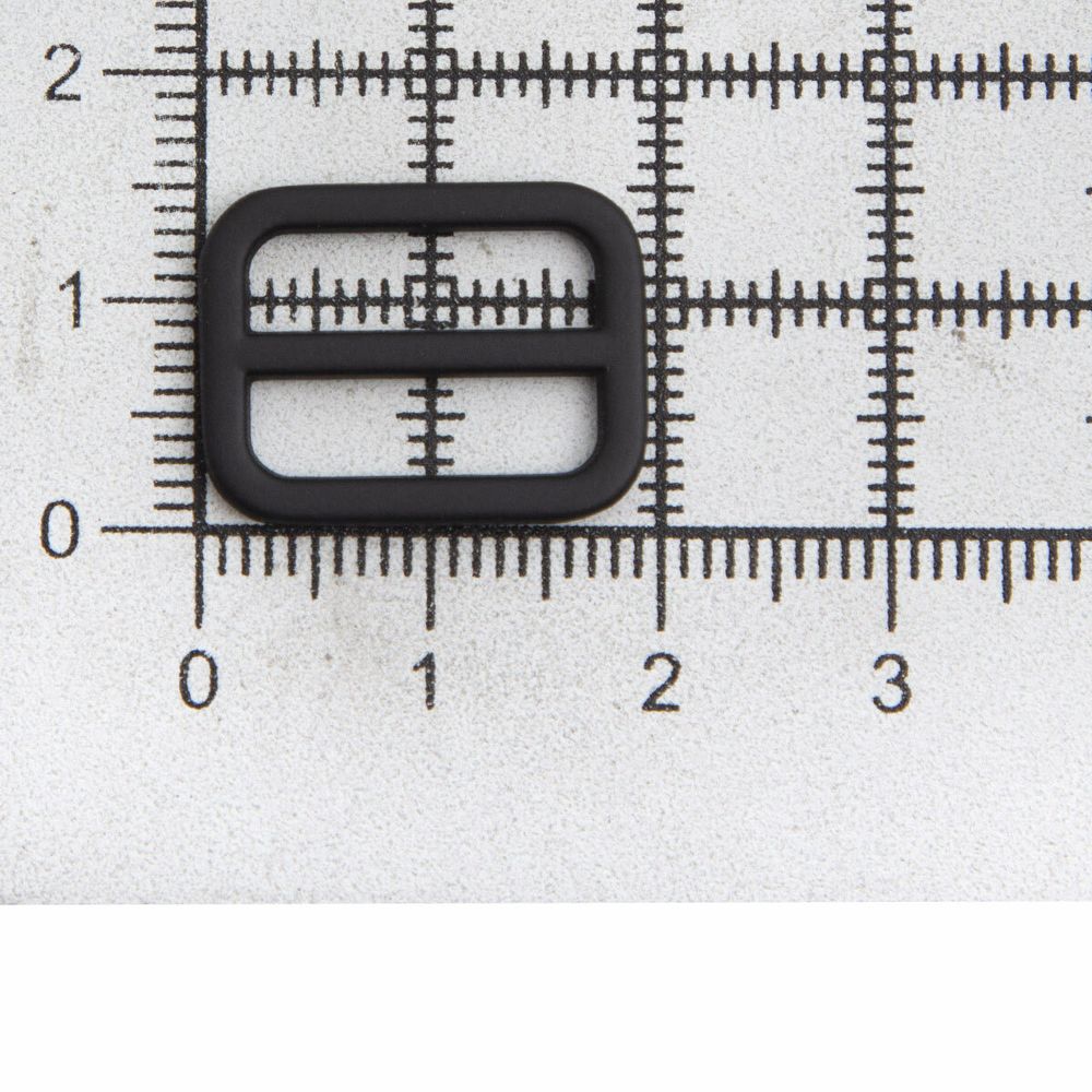 Рамка регулировочная металл литая 15 мм /19х15 мм, ⌀2 мм/, черная резина, 4 шт