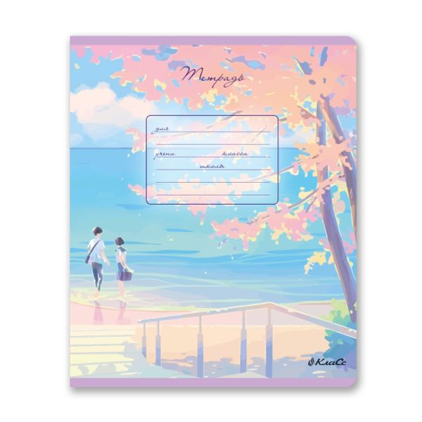 Тетрадь ученическая школьная, A5+ 24 л. на скобе 65 г/м², белизна 100% 30 шт, клетка, 000716 Маленькие истории, Светоч 24ТЕТк-001