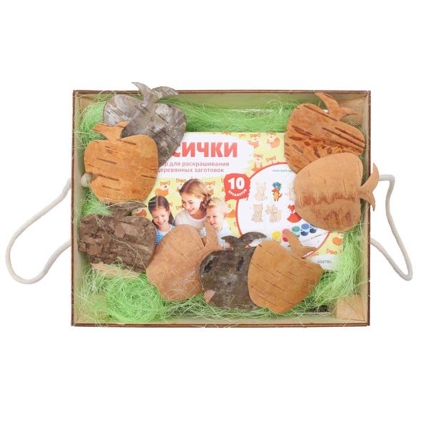 Деревянный ящик для оформления подарка с наполнением №2,20х25 см