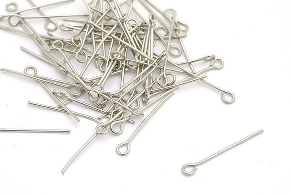 Штифт с петлей 22 мм, никель, 500 г