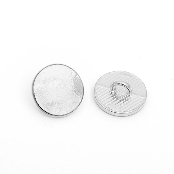 Пуговицы на ножке металл LL2269 цв.никель 24L-15мм, 50 шт