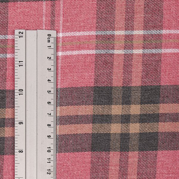 Фланель рубашечная 150 г/м², 150 см / 2 метра, TBY.Fl.T138.2, цв.138 розовый