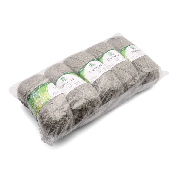 Пряжа Камтекс Околица / уп.5 мот. по 100 г, 250 м, 169 серый