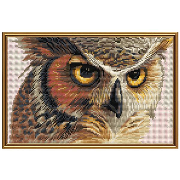 Набор для вышивания нитками Нова Слобода, Филин 25х15см