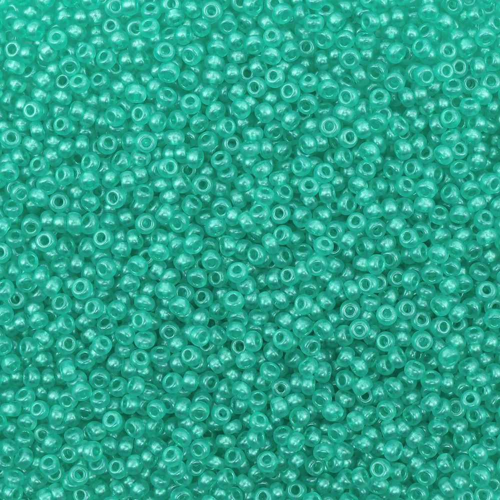 Бисер Preciosa прозрачный с перламутр. цвет.центром, круг.отв., 100 г (5х20 г), (08358)331-19001/10/0