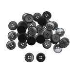 Пуговицы 4 прокола 28L (18мм), (Black (черный)), 36 шт, 615014-2