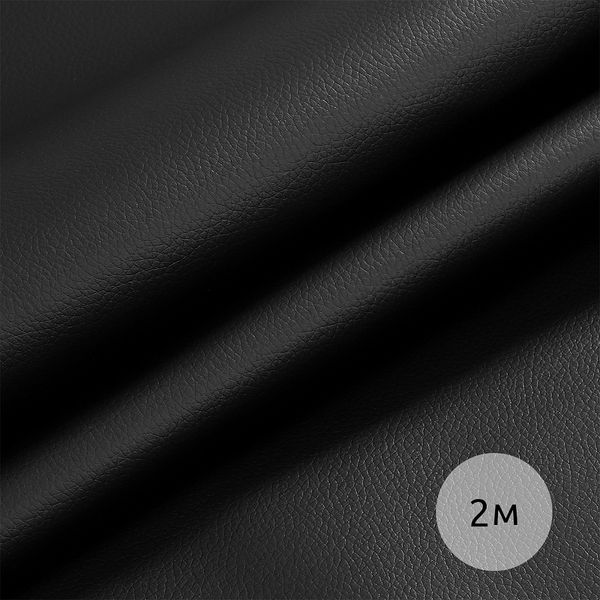 Экокожа 450 г/м² 140 см / 2 метра, KN.07 цв.черный