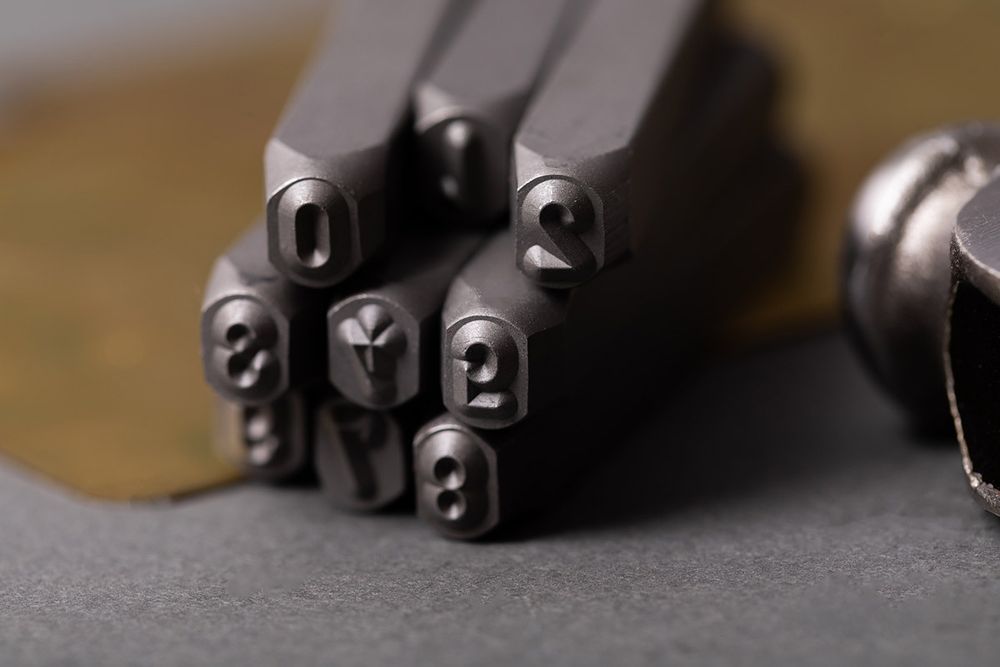 Набор штампов для чеканки по металлу Промысел MT-008 4 мм, цифры