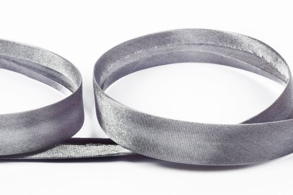 Косая бейка атласная 15 мм / 132±1 метра, 071/1 серый, Gamma GK-15P