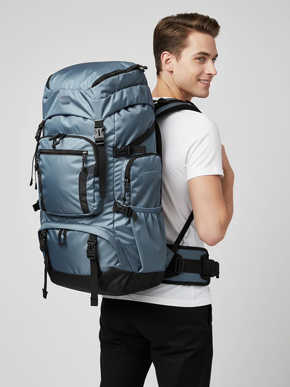 Оксфорд 200D PU1000 78 г/м², 150 см / 100 метров, 314 св.серый