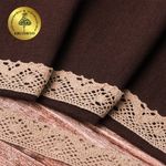 Кружево вязаное (тесьма) 30 мм / 10 метров, диз. 298, цв.30 капучино, Kruzhevo
