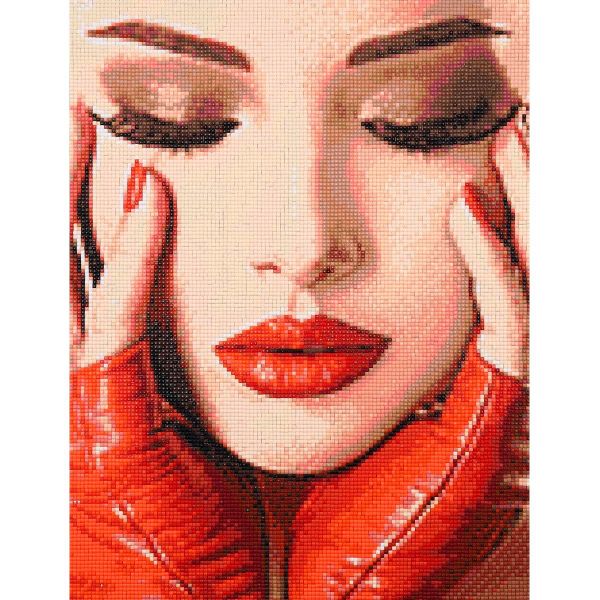 Алмазная (кристальная) мозаика Cristyle, Роковая девушка, 30х40 см