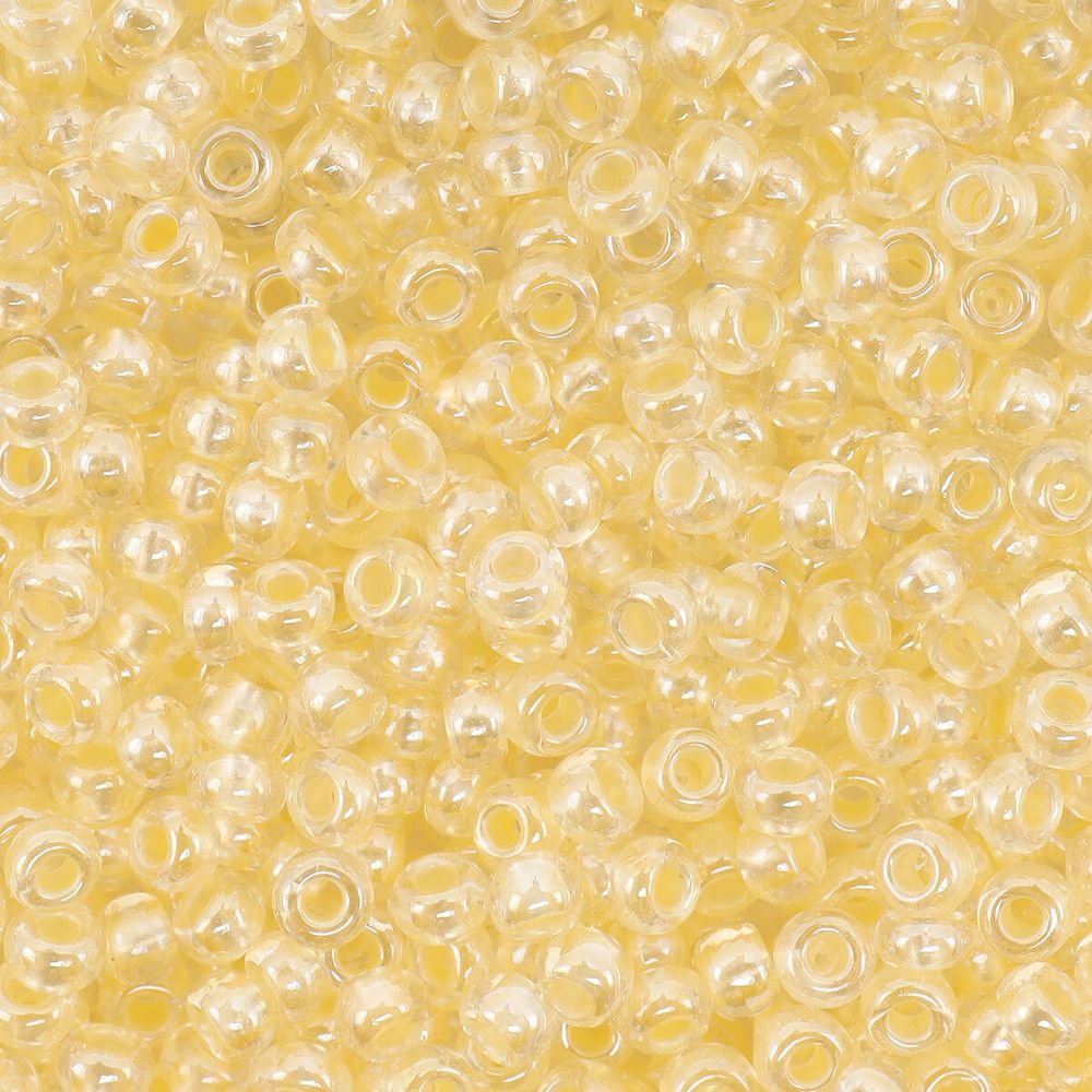 Бисер Preciosa прозрачный с перламутр. цвет.центром, круг.отв., 500г, (382PY)331-19001/10/0