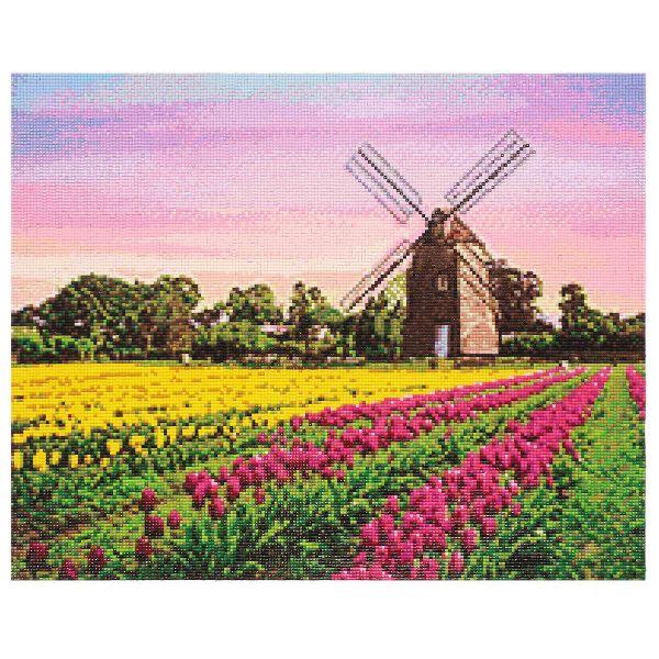 Алмазная (кристальная) мозаика Cristyle, Мельница, 50х40см