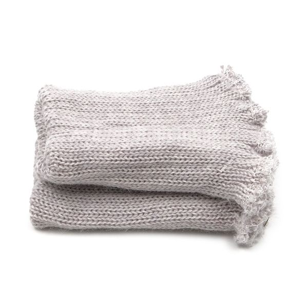 Манжеты трикотажные 7.0х9.5 см, 1 пара, плотные без шва, 890 серебро