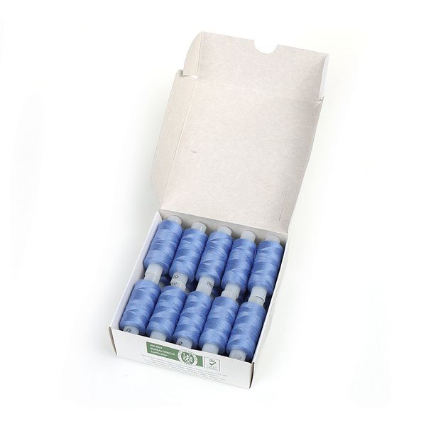 Нитки армированные ПНК им.Кирова 45ЛЛ, бытовые, 200 м / 20 кат., 2106 / 115 я.сине-сер.