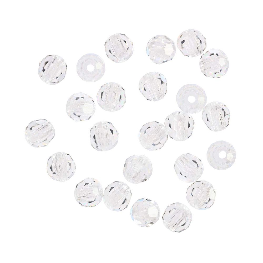 Бусины стекло ⌀3 мм, 24 шт, прозрачный/crystal, Preciosa 451-19-602