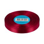 Лента атласная 1-сторонняя 12.0 мм / 33±2 метра, №048 бордовый, в термоплёнке, Gamma