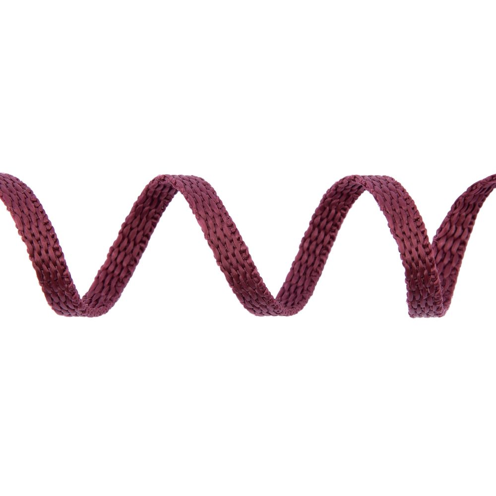 Стропа (ременная лента) 5 мм / 25 метров, толщ. 1.25 мм, [5.6 г/пог.м], 100% п/п, рис.9688, бордовый, Gamma С3857Г17