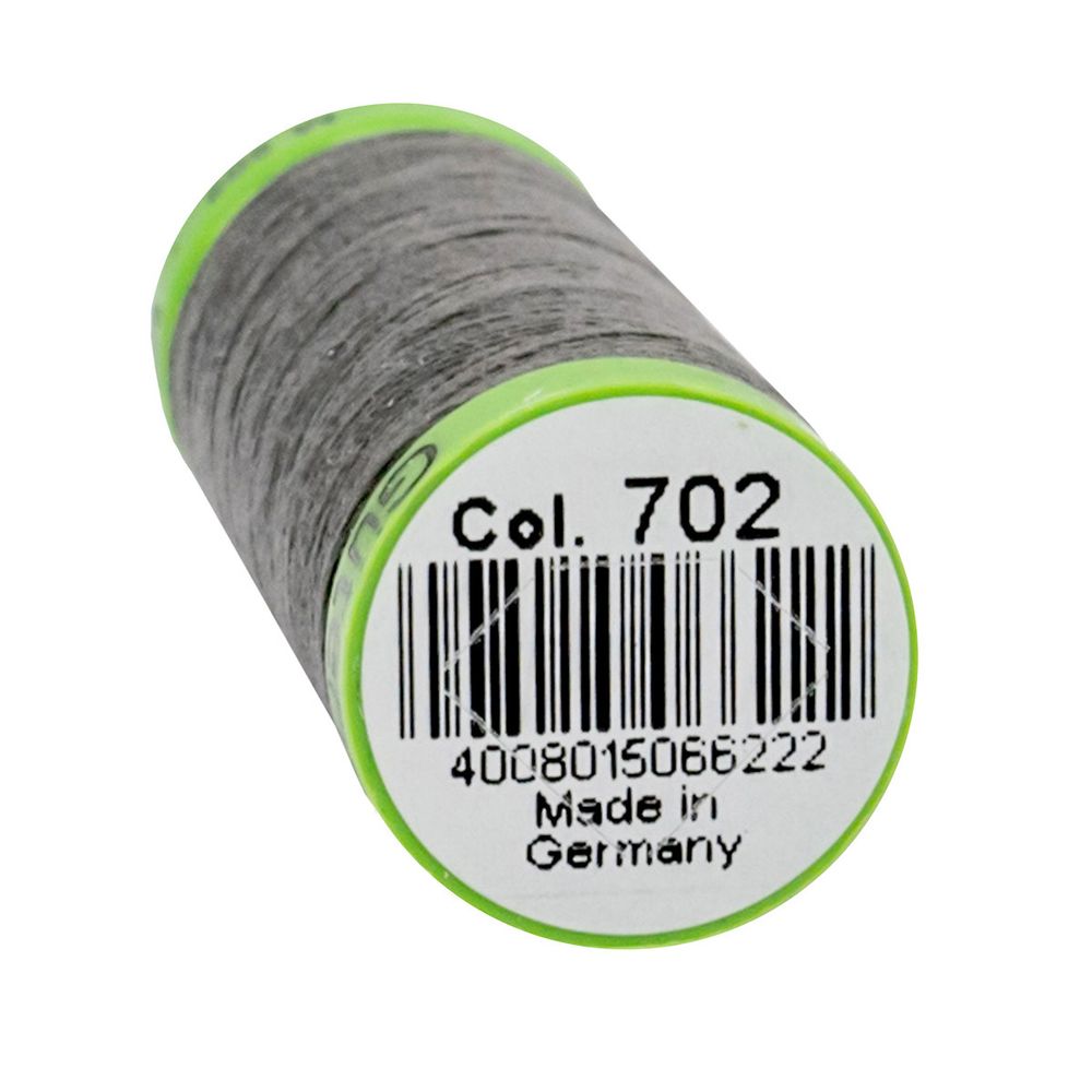 Нитки для тонких тканей Gutermann Extra Fine 150, 200м, 702 мышино-серый, 5 катушек