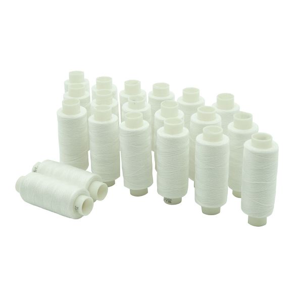 Нитки армированные ПНК им.Кирова 35ЛЛ, бытовые, 200 м / 20 кат., 0101 белый