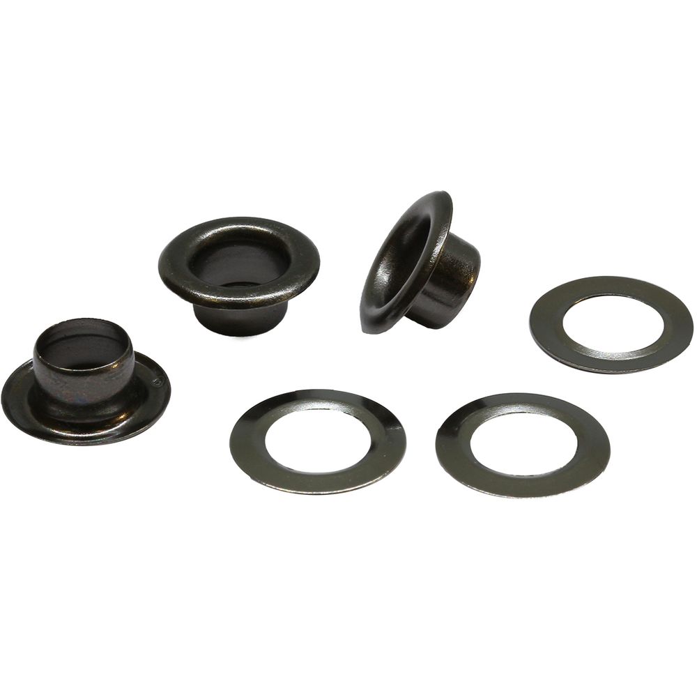 Люверсы металл ⌀_6.0 мм (внутр.), чер.никель, 100 шт, S090808, BIG