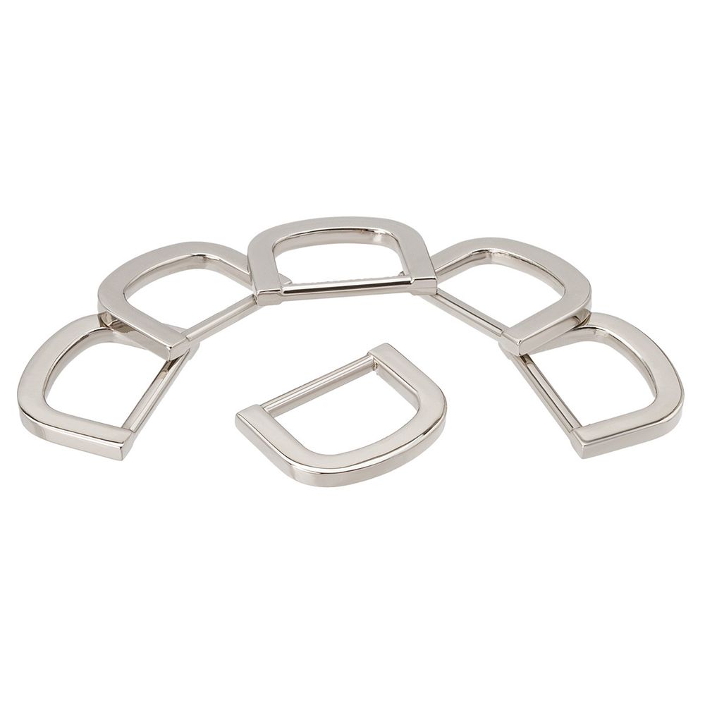 Полукольцо литое металл 20мм (29х22мм), никель, MB2326, 6 шт