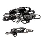 Пряжка-застежка 60х24 мм, металл (Pewter олово (черный никель)), МТ_1875, 6 шт