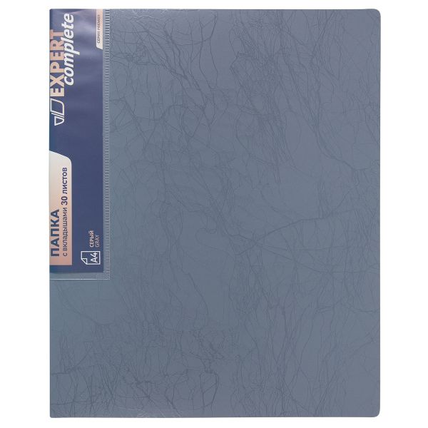Папка с вкладышами 30 л. A4 600 мкм 20 мм, волокно, 6 шт, серый new EC211630015, Expert Complete