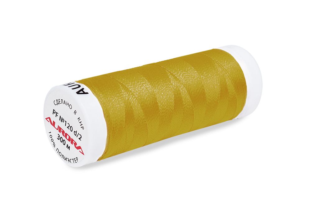 Нитки для креативных работ Aurora №120, 300 м, цв. PF561, 5 катушек