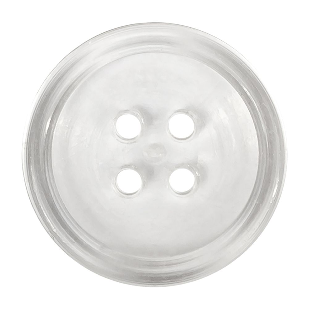 Пуговицы 4 прокола 20 мм, 1000 шт, прозрачный, Gamma ТП 20-4