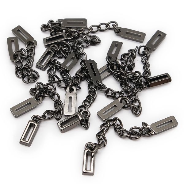 Цепочка-вешалка для верхней одежды 70 мм, чер.никель, ГДЖ1514, 10 шт