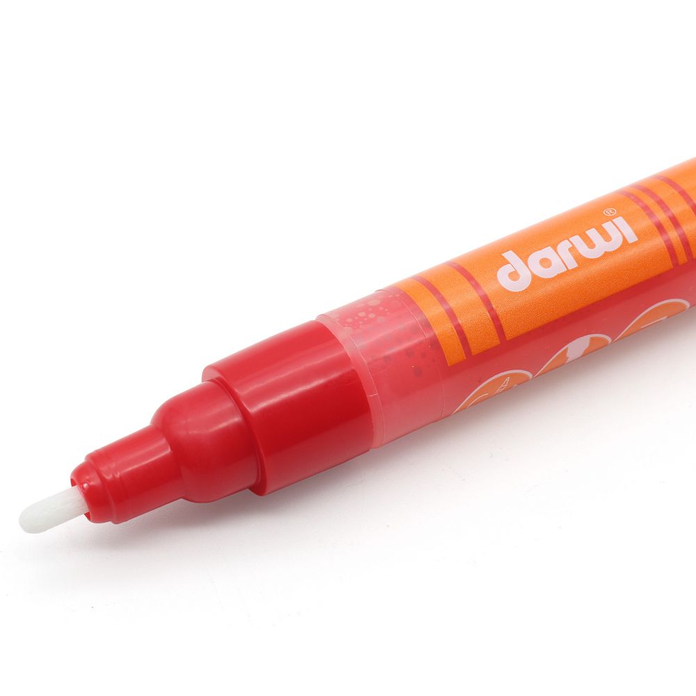 Маркер для ткани Darwi TEX Opak, 2мм, укрывистый, 490 алый