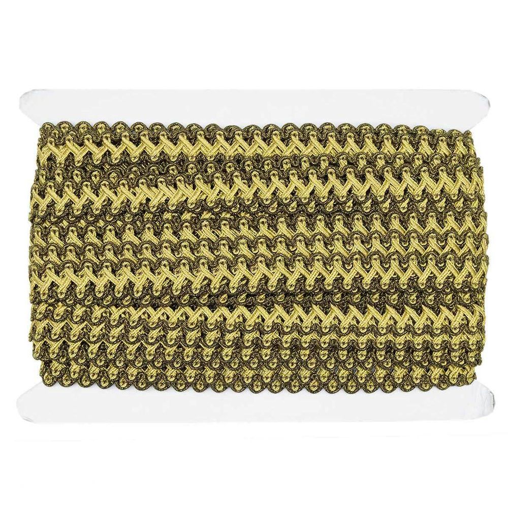 Тесьма 20 мм / 25 метров, 05 черн. /золото, 23-2508