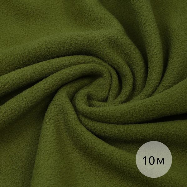 Флис 2-сторонний 190 г/м², 150 см / 10 метров, TBY-0059-S888 цв.S888 оливковый