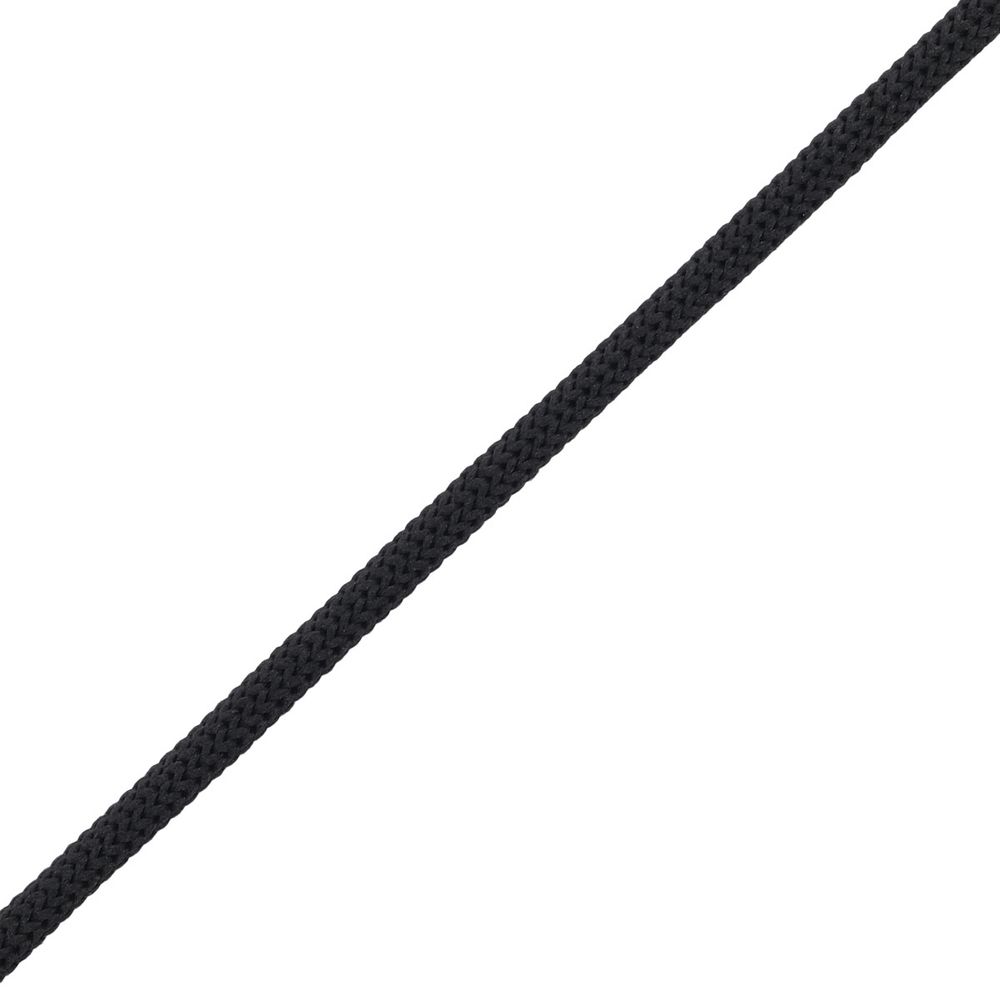 Шнур плетеный 4.0 мм / 200 метров, обувной, черный