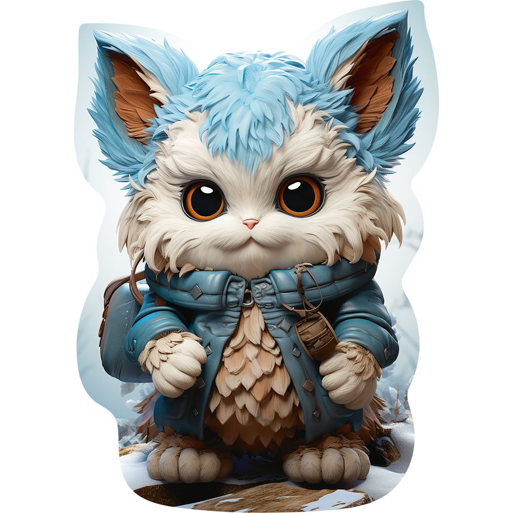 Пазл фигурный деревянный 159 элементов, ZLF-024 Крошка Йети, Фрея