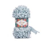 Пряжа Alize (Ализе) Puffy Fine / уп.5 мот. по 100 г, 14м, 500 серый A