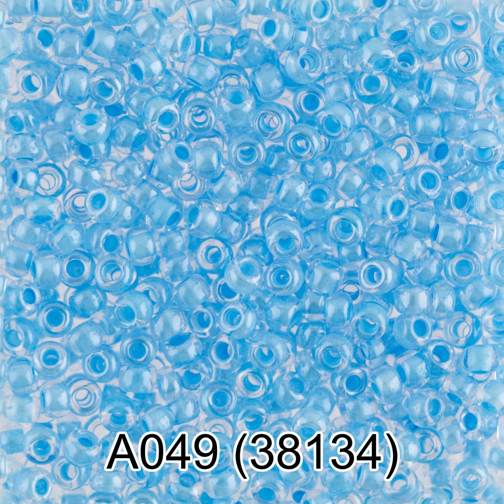 Бисер Gamma 10/0 (2.3 мм), 150 г (10х5 г), A049 голубой, 38134, круглый 1