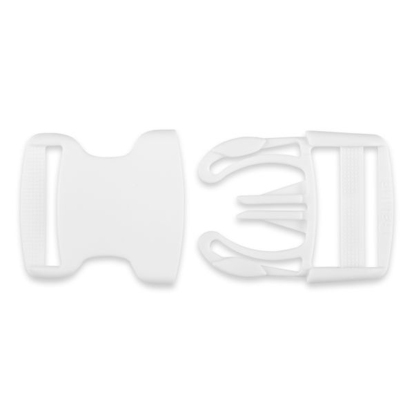 Фастекс (пряжка трезубец) пластик 32 мм, 100 шт, 501 белый, Gamma SB04