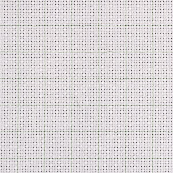 Канва Aida 11 ct, 150 см / 10 метров, белый в клетку, Gamma K03R