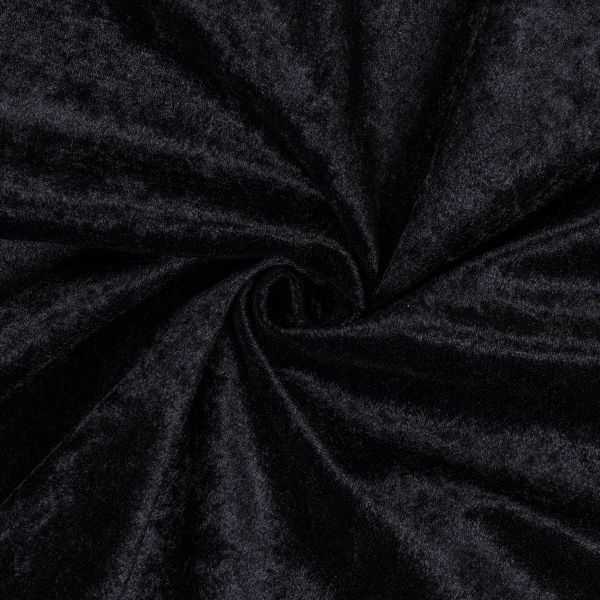 Плюш (ткань) 00 Peppy PCVL, 250±5 г/м², 48х48 см, винтажный, 10 черный