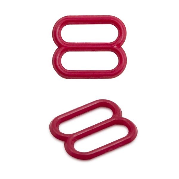 Рамки-регуляторы для бюстгальтера пластик 10.0 мм, 100 шт, C520 т.красный