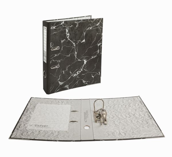 Регистратор под мрамор, мет.уг. 50 мм, 10 шт, Classic Lite A4 арочный механизм, EC102815, Expert Complete