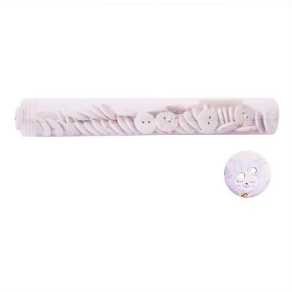 Пуговицы деревянные Мультяшные персонажи 18мм 50 шт, Зайчик 1