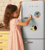 Картина по номерам Фрея, Союзмультфильм. Котёнок Гав и Шарик, на магните, 9х9 см