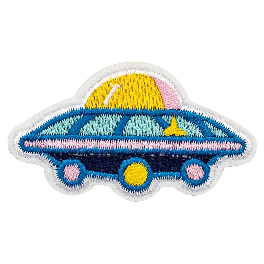 Термоаппликация "НЛО", 5.6х3.1см