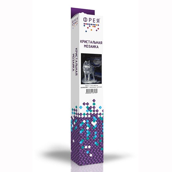 Алмазная (кристальная) мозаика Фрея, Волк, 46,5х31,5 см