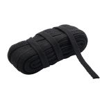 Шнур плоский плетеный х/б ⌀15.0 мм / 20 метров, цв.3 черный