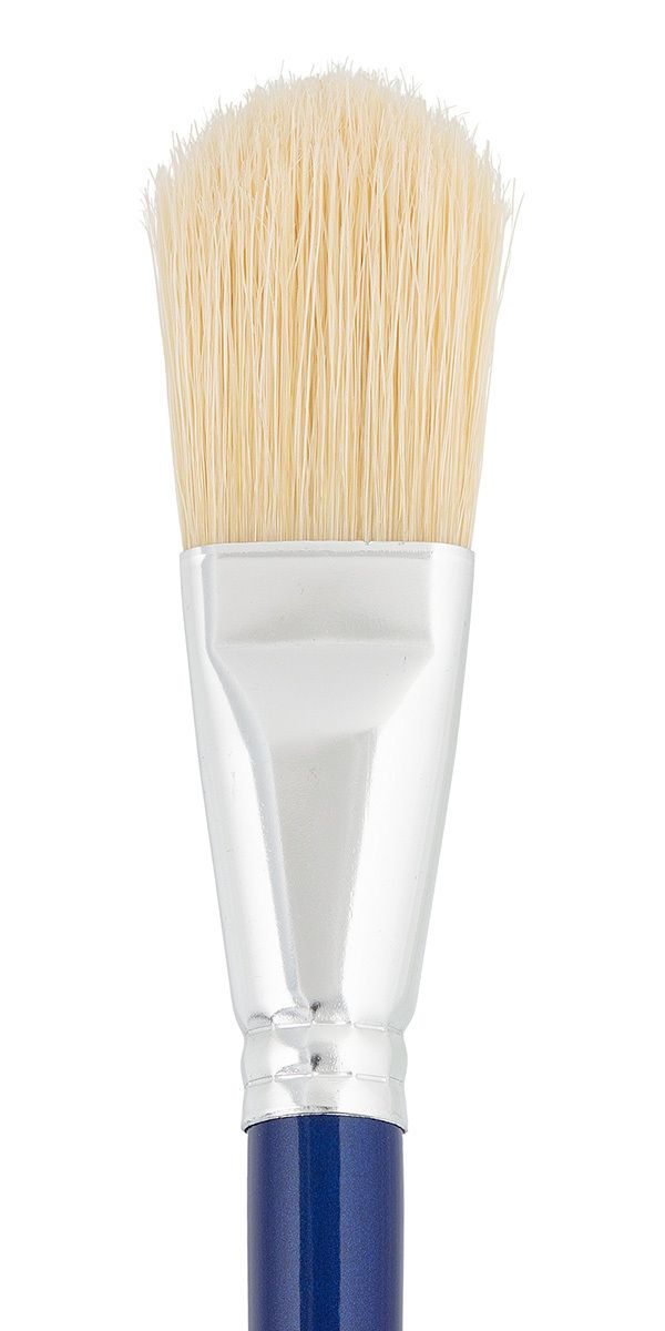 Кисть щетина №12 овальная, 5 шт, длинная ручка, 12, Vista-Artista 30013-12